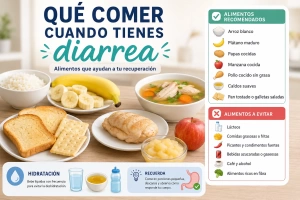 Alimentos recomendados para aliviar la diarrea