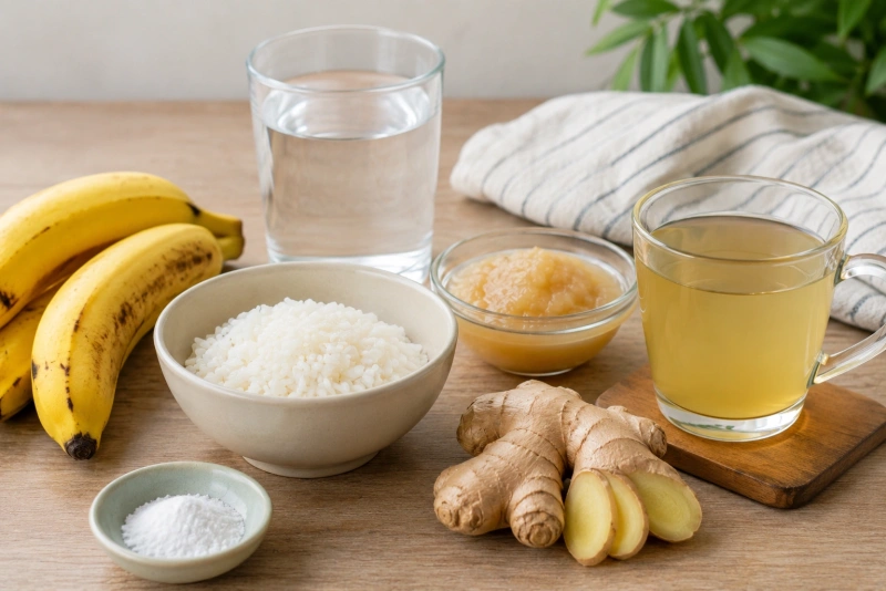 Infusiones y alimentos para aliviar diarrea leve en casa