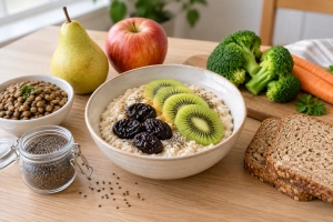 Frutas y cereales para aliviar el estreñimiento naturalmente