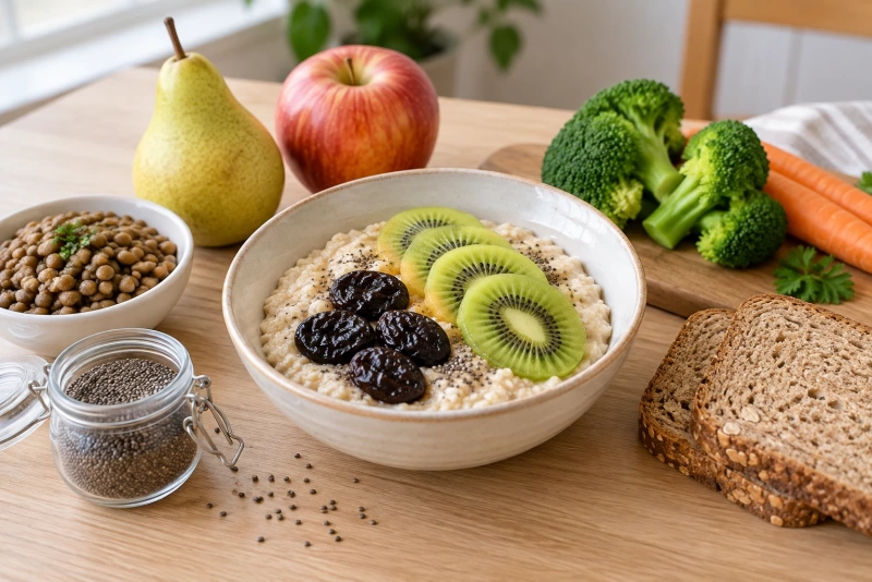 Frutas y cereales para aliviar el estreñimiento naturalmente